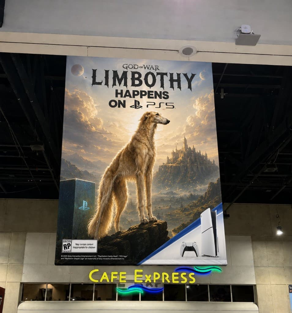 Limbothy God of War PS5 parody banner